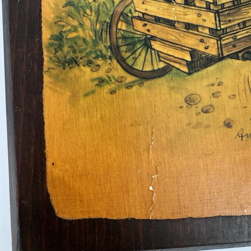 Vintage Children Wall Art Plaques Set of 3 Nostalgic Storybook Style Decor‎